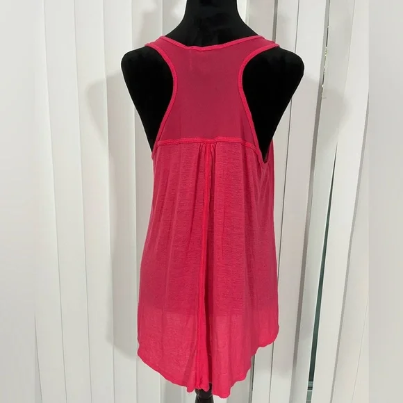 📍AFFLICTION Y2K Black Label Skull Print Lightweight Tank Top Racer Back Pink L - Picture 3 of 8